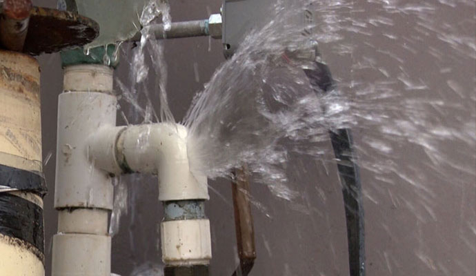 Plumbing Leak Due to High Water Pressure Southeast Louisiana